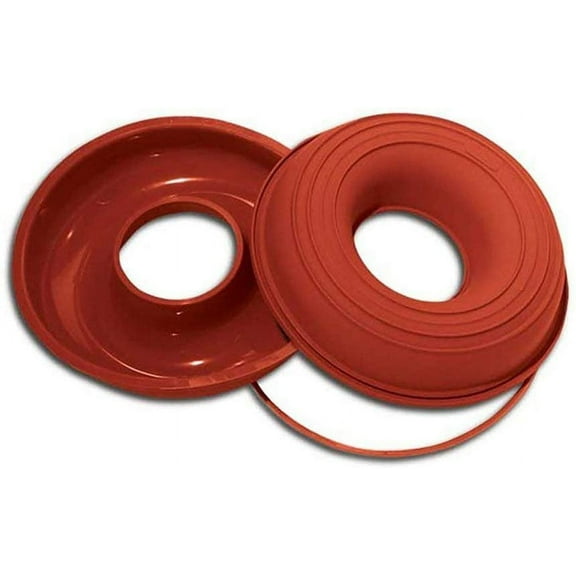 Silikomart Professional SFT205 Silicone Baking Mold Savarin Donut Ring 52.41 Oz Volume, 9.45" Diameter x 2.17" High 1 Each