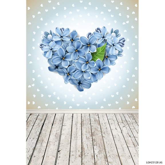 Rosebud Wedding Valentine's Day Photography Backdrops Props Beautiful Valentine's Day Heart Photographic Background LGH-02
