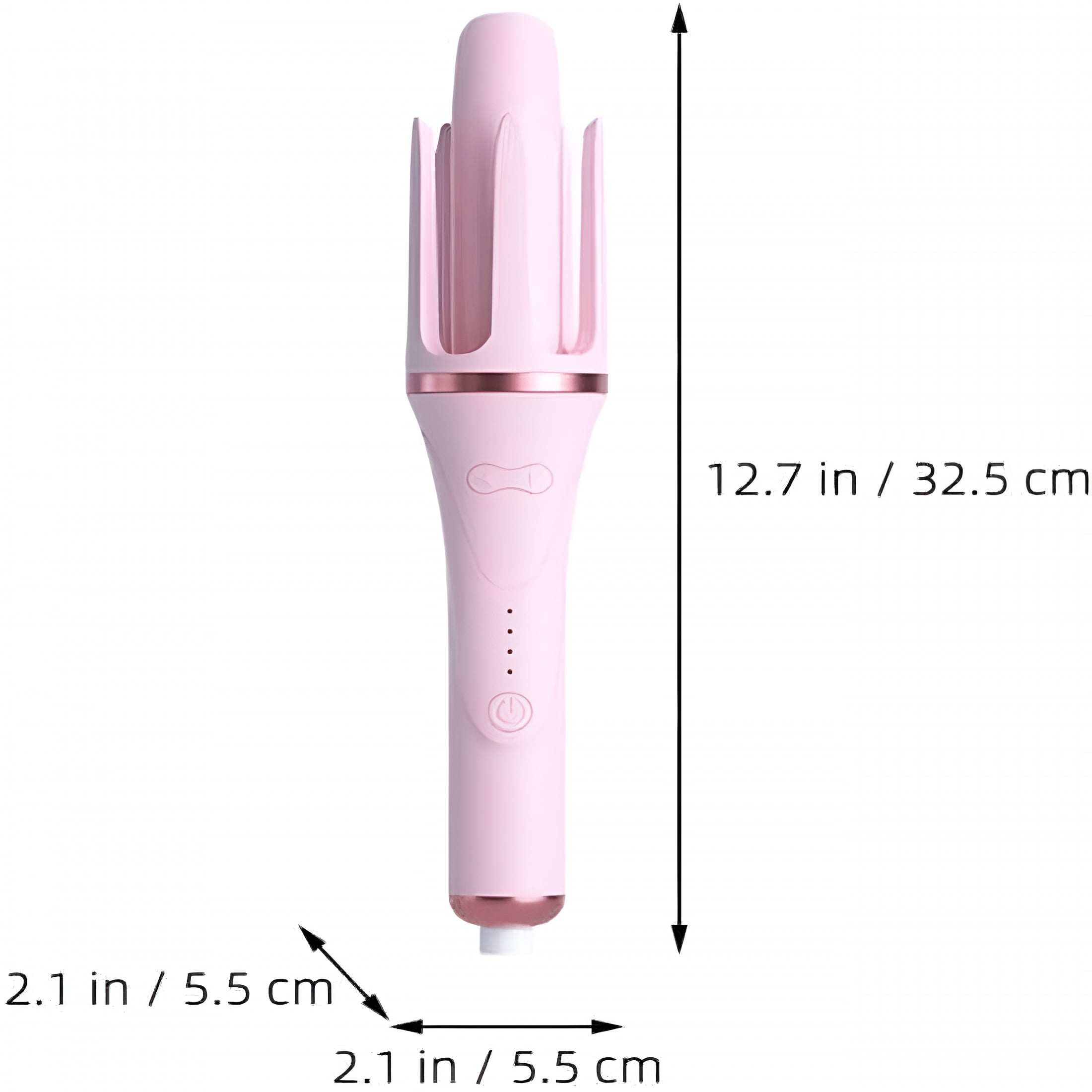EXLEAF Automatic Curling Iron 2Inch with 4 Adjustable Temps, Ceramic Hairdressing Tools, White