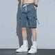 thumbnail image 3 of Pantalones cortos cargo para hombre - Ropa de trabajo de verano, 4-5 pulgadas de largo - Tejido de nailon, múltiples bolsillos, corte holgado, M-XXXXL, 3 of 8