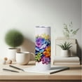 thumbnail image 3 of Watercolor Succulents 20 oz Skinny Tumbler Stainless Steel Slim Insulated Tumblers Straight Tumbler Cups Coffee Mug Thermal Travel Cup with Lid, Succulent Water Glasses Birthday Gifts for Women Friend, 3 of 7