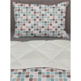 thumbnail image 3 of Abstract Comforter & Sham Bedding Set, Rounded Squares Illustration, 3 pcs Duvet Set Microfiber Filling Quilt, 5 Sizes, Multicolor, by Ambesonne, 3 of 4