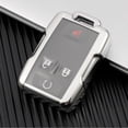 thumbnail image 3 of Stylish Tpu Remote Key Fob Case Shell For Chevrolet For Silverado 2015 2021 Red Silver Mingyiq, 3 of 9