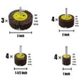 thumbnail image 2 of Kit de Roues de Ponçage à Rabat 15 Pcs pour Perceuse, Monté sur Tige de 1/4 Pouce, 2 of 4