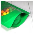 thumbnail image 4 of Double-Sided Matte/Glossy Color with Clear Round Window Stand-Up Pouch (4" x 6.3", Glossy Green | 300 Bags), 4 of 7