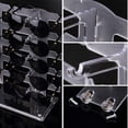 thumbnail image 4 of Lamoutor 2 Row Sunglasses Rack Holder Glasses Display Stand Transparent, 4 of 4