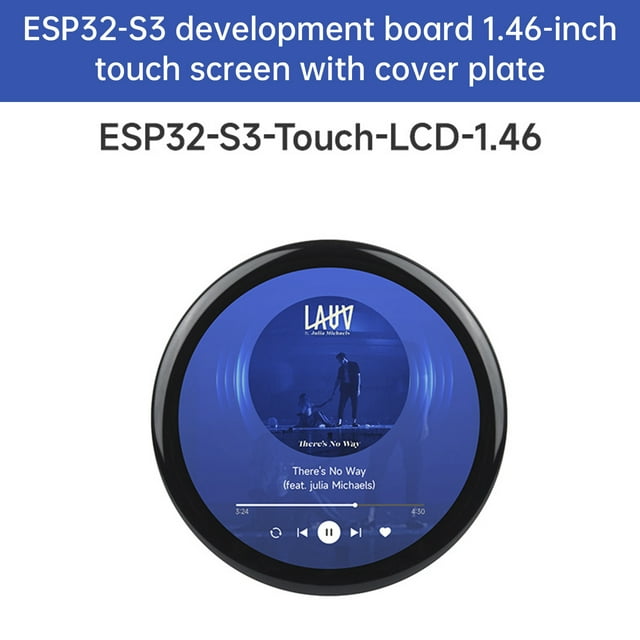 Carte de Développement Écran Tactile Circulaire 1.46 Pouces AI Wifi Bluetooth
