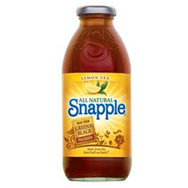 Snapple Lemon Tea 16 oz Glass Bottles Pack of 12