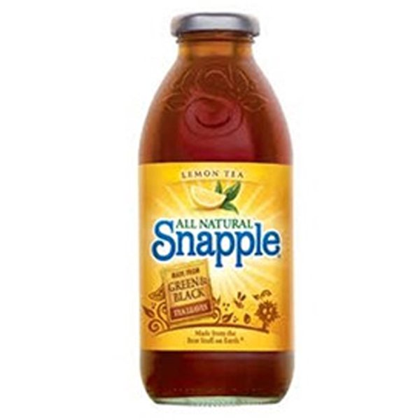 Snapple Lemon Tea 16 oz Glass Bottles Pack of 12