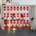 thumbnail image 6 of DAMAI 6 Packs Red Hearts Felt Garland, Red and Pink Bulk Hearts Banner Valentine's Day Heart Garland for Valentine's Day Decorations Wedding Anniversary Birthday Party Supplies, 6 of 8