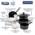thumbnail image 3 of Combo Batería de Cocina Cinsa y Vajilla de cerámica Santa Anita 21 Piezas, 3 of 5