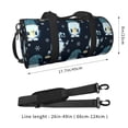 thumbnail image 2 of Fotbe Gnome and Snowflakes Bolsa Deportiva de Lona Plegable con Estampado, Bolsa de Gimnasio con Bolsillo Seco/Húmedo, Bolsa de Viaje Ultraligera de Gran Capacidad, 2 of 6