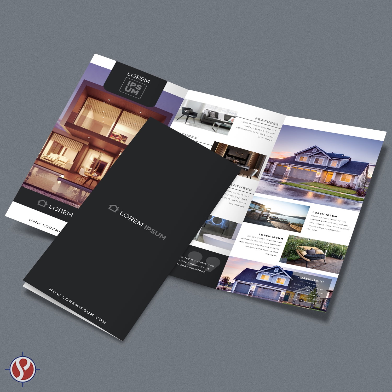 Superfine Printing Blank Bright White Tri-fold Brochure Card Stock, 65lb Cover, 50 Per Pack