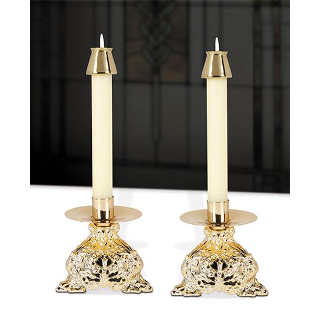 Christian Brands Church Supply YD022 Trinity Resin Candlestick