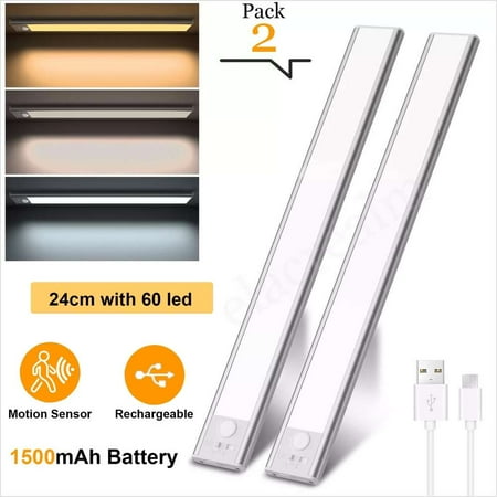 

2 Pack Dimmable Closet Lights Wireless Under Counter Lights for Kitchen Magnetic