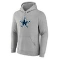 thumbnail image 2 of Men's Jake Ferguson Gray Dallas Cowboys Icon Player Name & Number Pullover Hoodie, 2 of 3