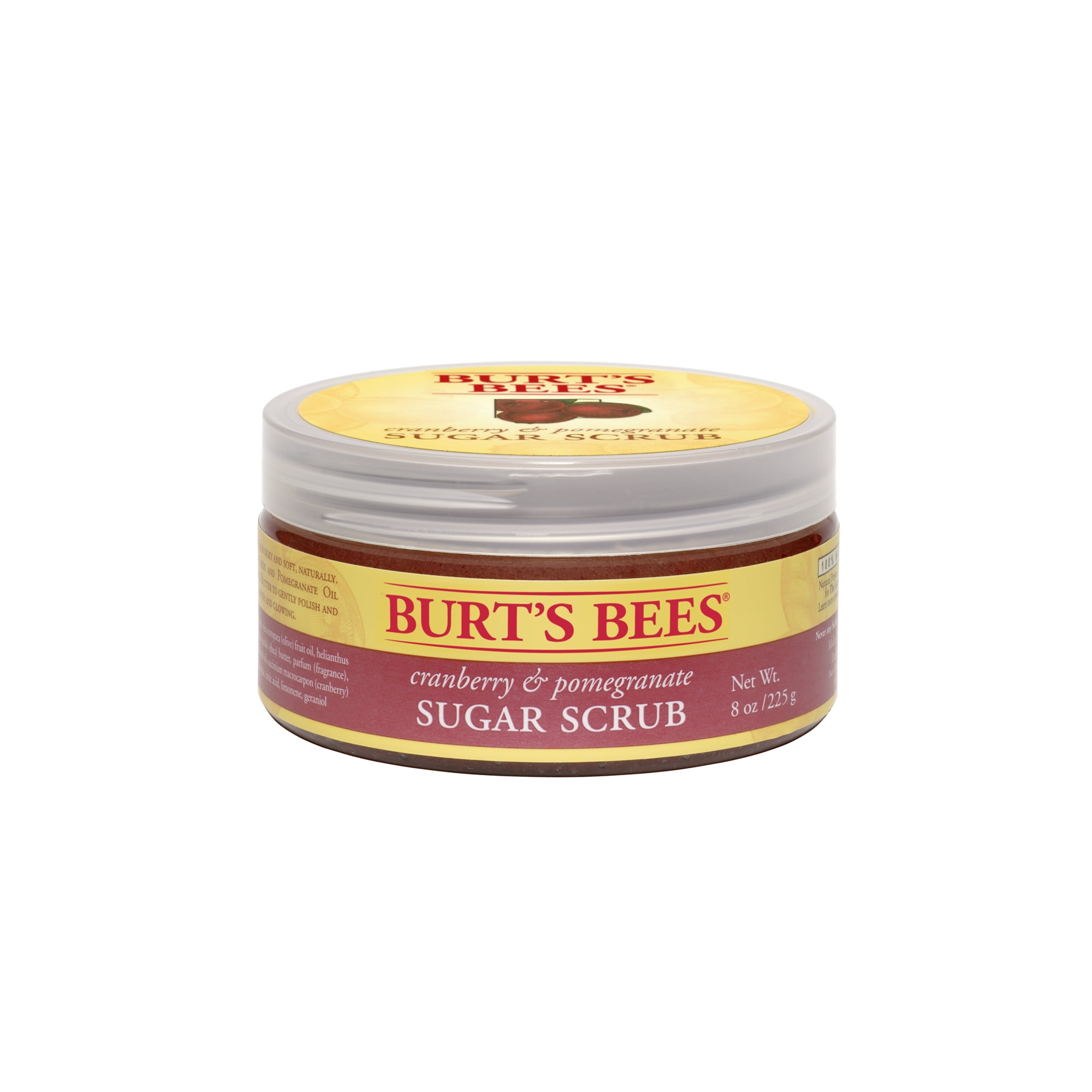 Burts Bees 100% Natural Cranberry and Pomegranate Sugar Scrub - 8 oz Tub Fresh Creme Ancienne Age Delay Moisturizer - Full Size 3.5oz (100g)