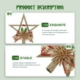thumbnail image 3 of COMPUKAS Banquet Treetop Star 1Pack Multi Color Plastic For Christmas Tree Decoration And Festive Atmosphere, 3 of 8