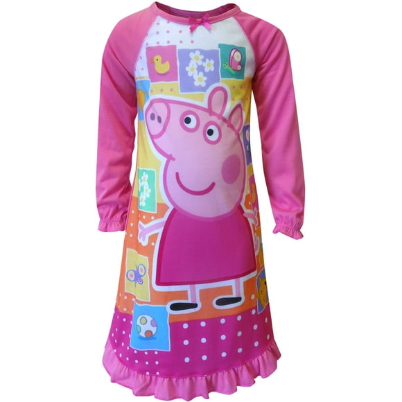 Komar Kids Girls Peppa Pig Favorite Things Toddler Nightgown 2T (2T)