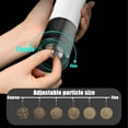 thumbnail image 5 of Foqnuq Pepper Grinder Multifunctional Electric Spice Grinder Adjustable Coarseness USB Rechargeable for Home Outdoor Cooking, 5 of 7