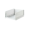 thumbnail image 6 of Stackable Storage Bins, Foldable Wardrobe Organizer Drawers, Plastic Closet Shelves for Shoes Clothes Toys(White-A), 6 of 6