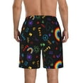 thumbnail image 3 of Yiaed Cartoon Pride Lgbt Print Men's Swim Trunks with Lining Quick Dry Sports Shorts Beach Shorts Boardshorts-X-Large, 3 of 5