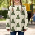 thumbnail image 4 of Girls Loose Long Sleeve Crew Neck Knit Sweater Christmas Tree Graphic For Fall Winter Daily Layering Wear, 4 of 4