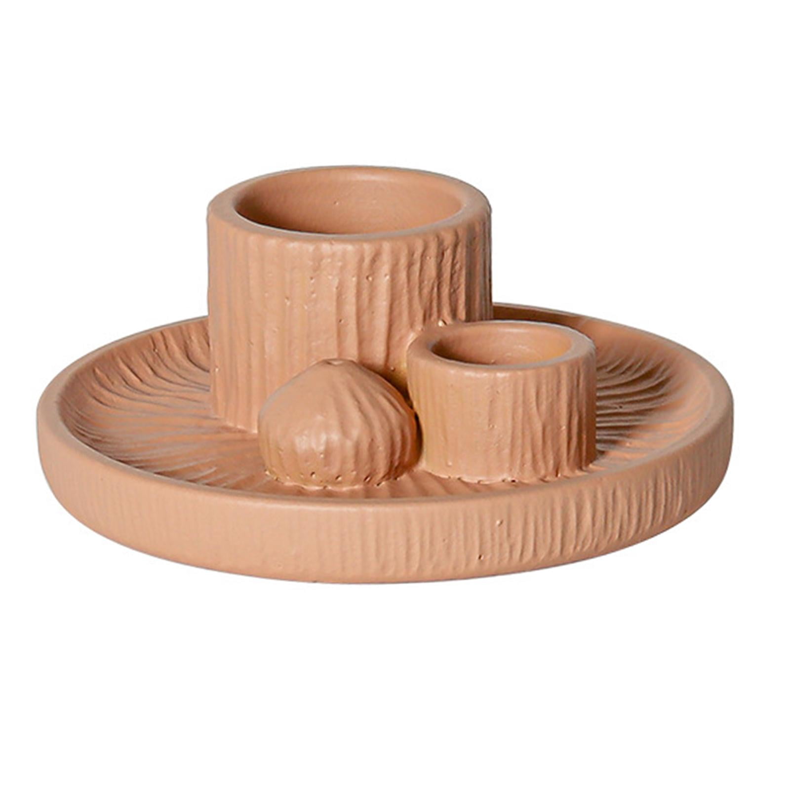 WLPZXP Palo Santo Holder 4 in 1 Incense Burner for Fireplace Dining Room Decor Pink
