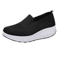 thumbnail image 2 of RotHome Orthopedic Walking Shoes for Women, Breathable Woven Slip-On Sneakers with Arch Support, Non-Slip Sole Comfortable Nursing Shoes for Standing All Day, 2 of 5
