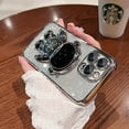 thumbnail image 1 of Funda con soporte plegable de astronauta brillante para iPhone 13, 12, 11 Pro, Xs Max, 12, 13, Mini, 14 Pro, Max, 6, 7, 8 Plus, XR, X, 6D Fivean unisex, 1 of 2