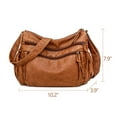 thumbnail image 5 of JLLOM Purses Handbags for Women Vintage Crossbody Shoulder Bag Soft PU Leather Lightweight Handbag Purse, 5 of 7