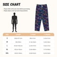 thumbnail image 4 of Picia Cute Line Fish Womens Soft Woven Cotton Elastic Waistband Sleep Pajama Pant Lounge Sleep Pant With Pockets And Drawstring-Medium, 4 of 9