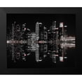 thumbnail image 2 of Hardibudi 24x20 Black Modern Framed Museum Art Print Titled - Night In The City, 2 of 5