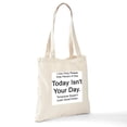 thumbnail image 6 of CafePress - Today Isn't Your Day Tote Bag - Unisex Canvas Tote Bag, Beige, 1-Piece, 6 of 6