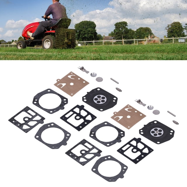 Lawn Mower Repair Kit, Exquisite Carburetor Rebuild Repair Kit 2Set High Reliability Simple Installation for Garden for K24-hda