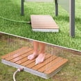 thumbnail image 2 of Garden Outdoor Sauna Camping Shower — Adjustable Fountain Up to 4m Height with Foot Wheel and Aluminium WPC Non-Slip Weatherproof Base, 2 of 6