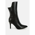 thumbnail image 6 of Kultrus Croco Stiletto Heel Mid-Calf Boots, 6 of 10