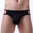 thumbnail image 2 of successthop Underwear Low Rise Brief Men Plus Size Comfortable Sport Lightweight Solid Confidence Underpant Black L, 2 of 6
