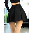 thumbnail image 3 of FALDA SHORT DE MUJER DEPORTIVA O CASUAL CON BOLSILLO INTERIOR Y BANDA DE CINTURA ANCHA, 3 of 5