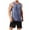 Navy, variant on Afdoent Men's Tank Top Male Summer Outdoor Sports Fitness Running Breathable Loose Sleeveless Crew Neck Vest Comfortable