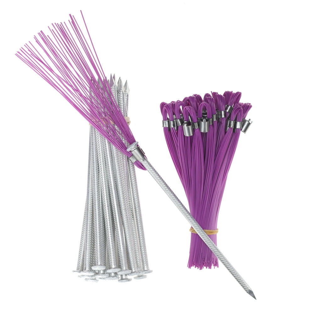 Trail Chasers Ground Markers Purple 6 Inch Marking Whiskers with