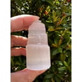 thumbnail image 2 of Wholeslae 2.5" Mini Selenite Skyscraper Tower, Selenite Skyscraper, Selenite Point, Gypsum Crystal, Healing Crystals (1 tower), 2 of 10