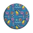 thumbnail image 3 of Rv Spare Tire Cover 15 inch - Sailboat With Sailing Tire Covers for Trailers, Adjustable Camper Spare Tire Cover, 3 of 7