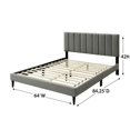 ILRITYLK Queen Sized Channel Bed in a Box with USB Charging, Gray ...