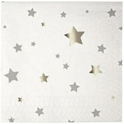 Meri Meri Toot Sweet Silver Star Small Napkins