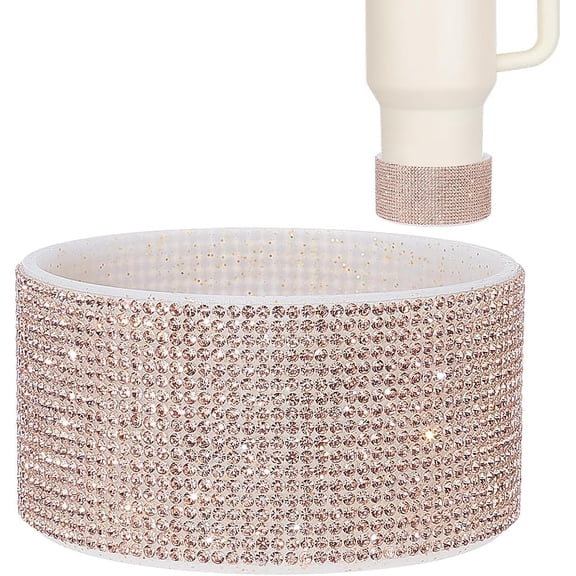 Glitter Silicone Bottle Diamond Glitter Prevent Slip Cup Protector 3 Inch Diameter Bottle Bottom Base Cover for Tumbler
