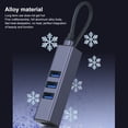 thumbnail image 3 of Concentrateur USB 3.0, Adaptateur Multiport USB 4 Ports Prêt à l'Emploi, Échangeable à Chaud pour PC pour Lecteur de Cartes, 3 of 7