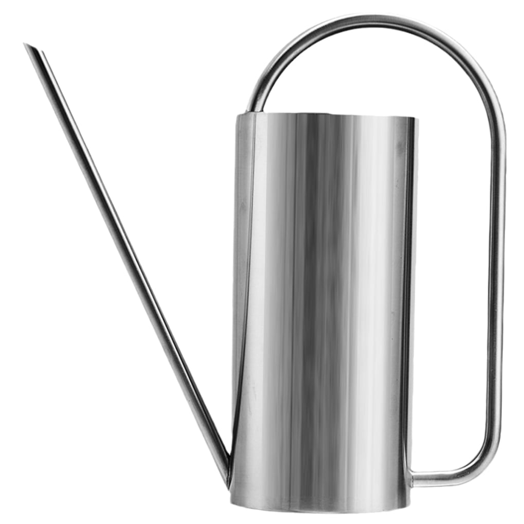 FELTECHELECTR Small Indoor Watering Cans Stainless Steel Silver 1Set