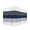 Navy, variant on Navy Blue Grey Striped Bed Skirt Queen Size, Farmhouse Modern Wrap Around Bed Skirting with Adjustable Elastic Strap, Dust Ruffle Pleated Bedskirts 16 Inch Drop for Bedroom Queen Beds