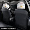 thumbnail image 3 of Kdxio Little Elephant Pattern Print 2 Piece Car Head Rest Covers Set Auto Front/Rear Seats Headrest Cover Universal Fit Most Cars,Sedan, SUV, 3 of 9